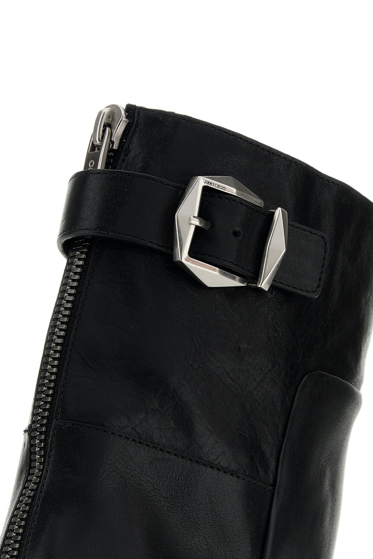Black leather Brooklyn ankle boots - 4