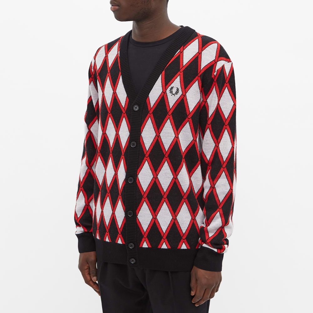 Fred Perry Harlequin Cardigan - 3