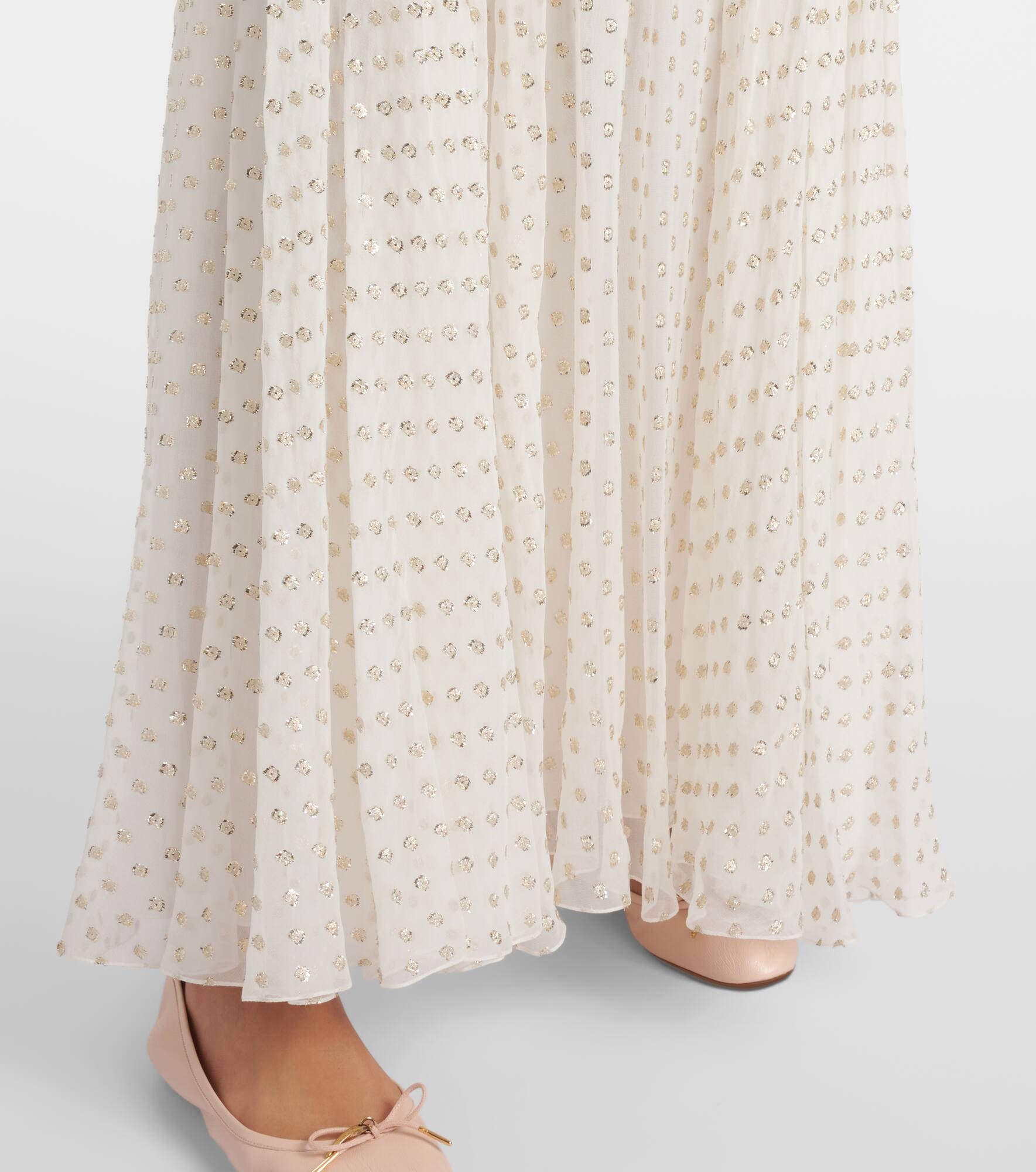 Jacquard silk-blend maxi skirt - 5