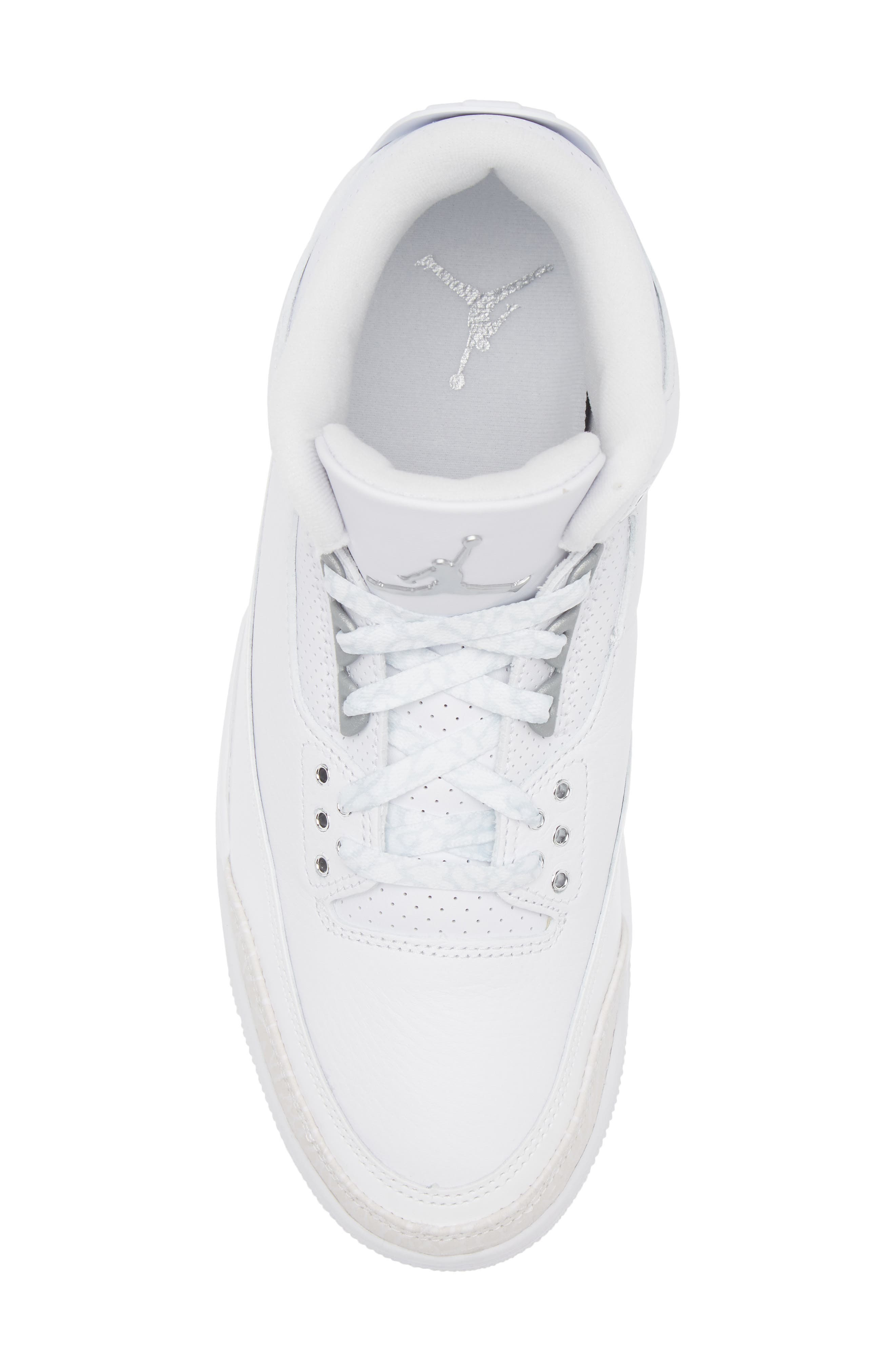 Air Jordan 3 Retro Basketball Sneaker in 111 White/m Silv at Nordstrom - 5