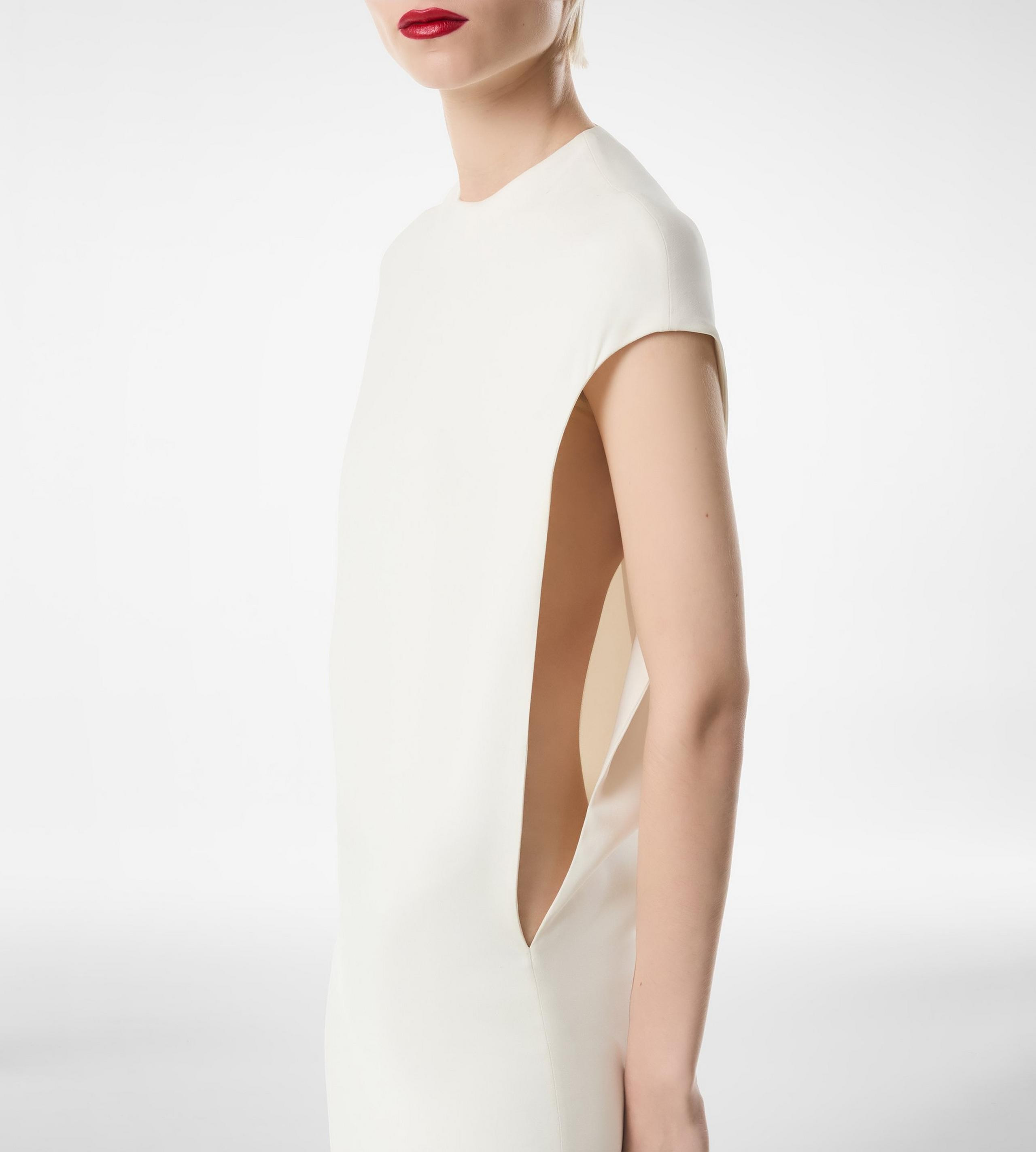 SILK DOUBLE GEORGETTE STRETCH EVENING DRESS - 2