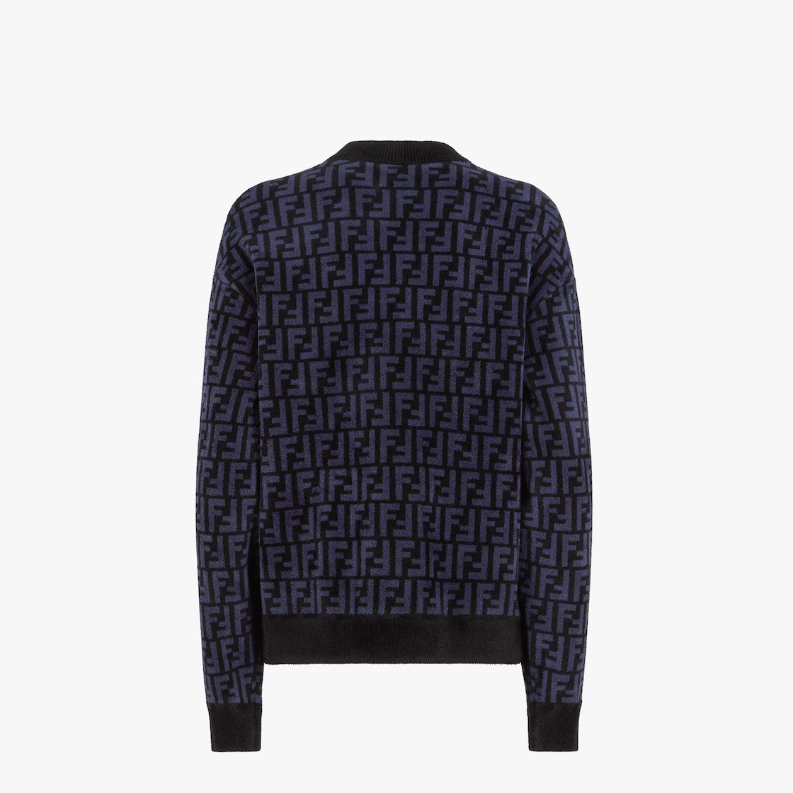 Blue FF velvet sweater - 2
