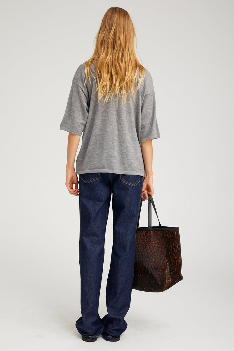 SPRWMN GREY CASHMERE OVERSIZED POLO outlook