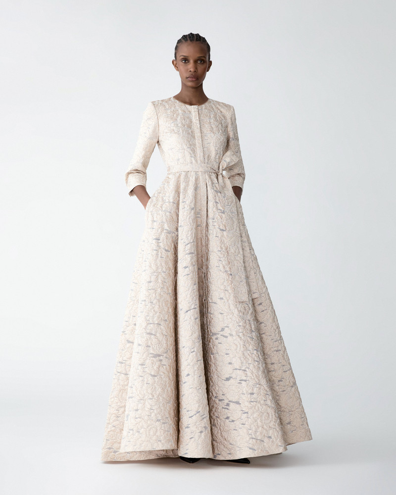 CAROLINA HERRERA Fil Coupé Trench Gown outlook