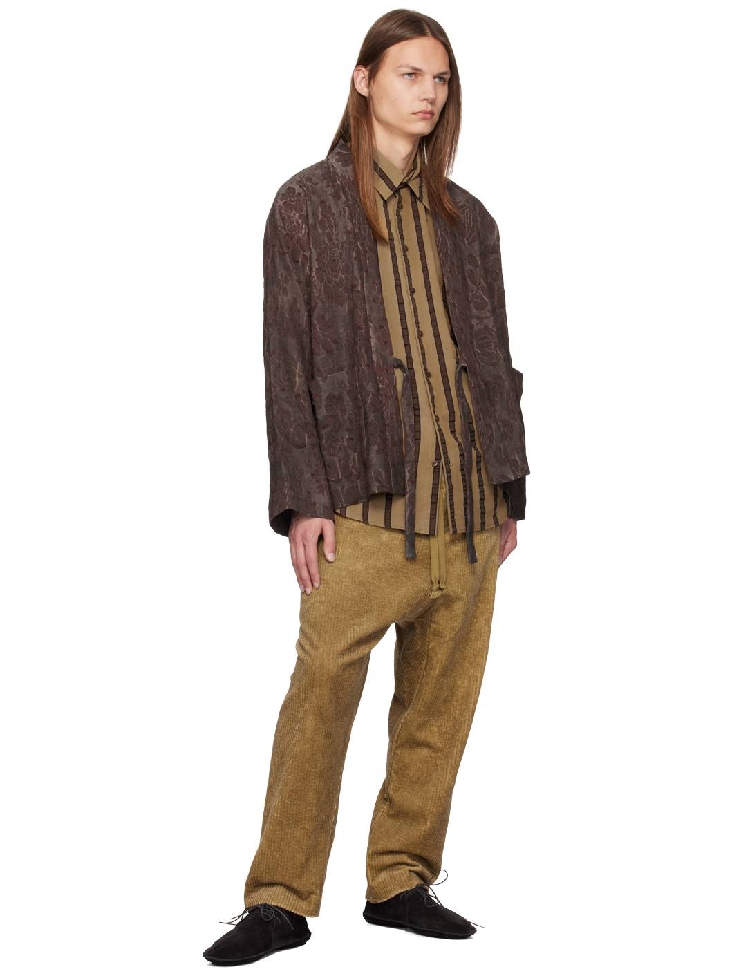 Beige Tab Shirt - 4