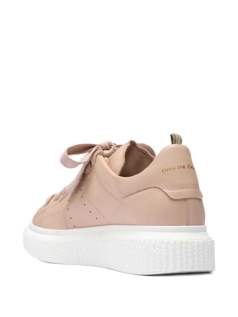 Krace leather lace-up trainers - 3