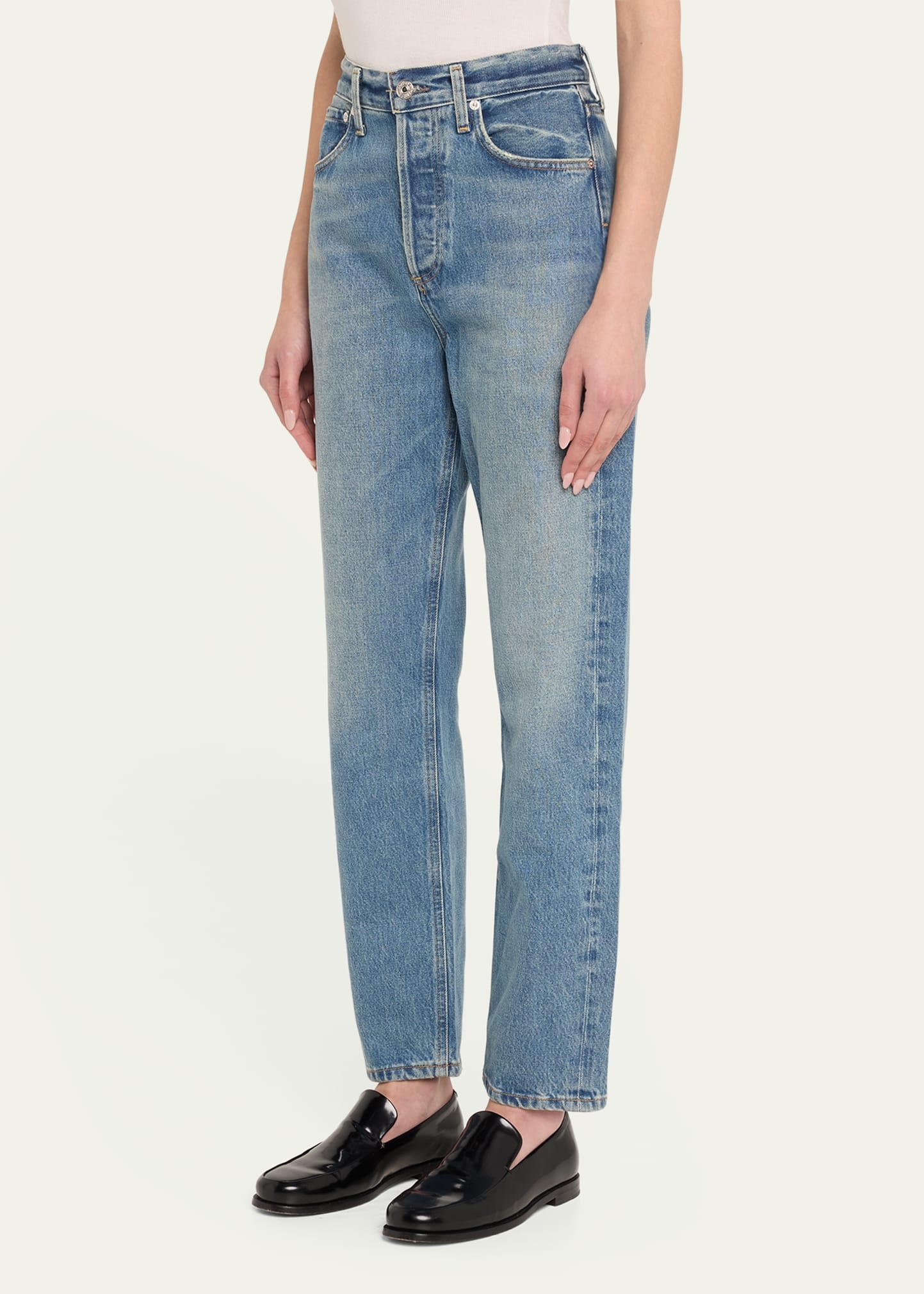 Blaine High-Rise Straight Ankle Jeans - 4