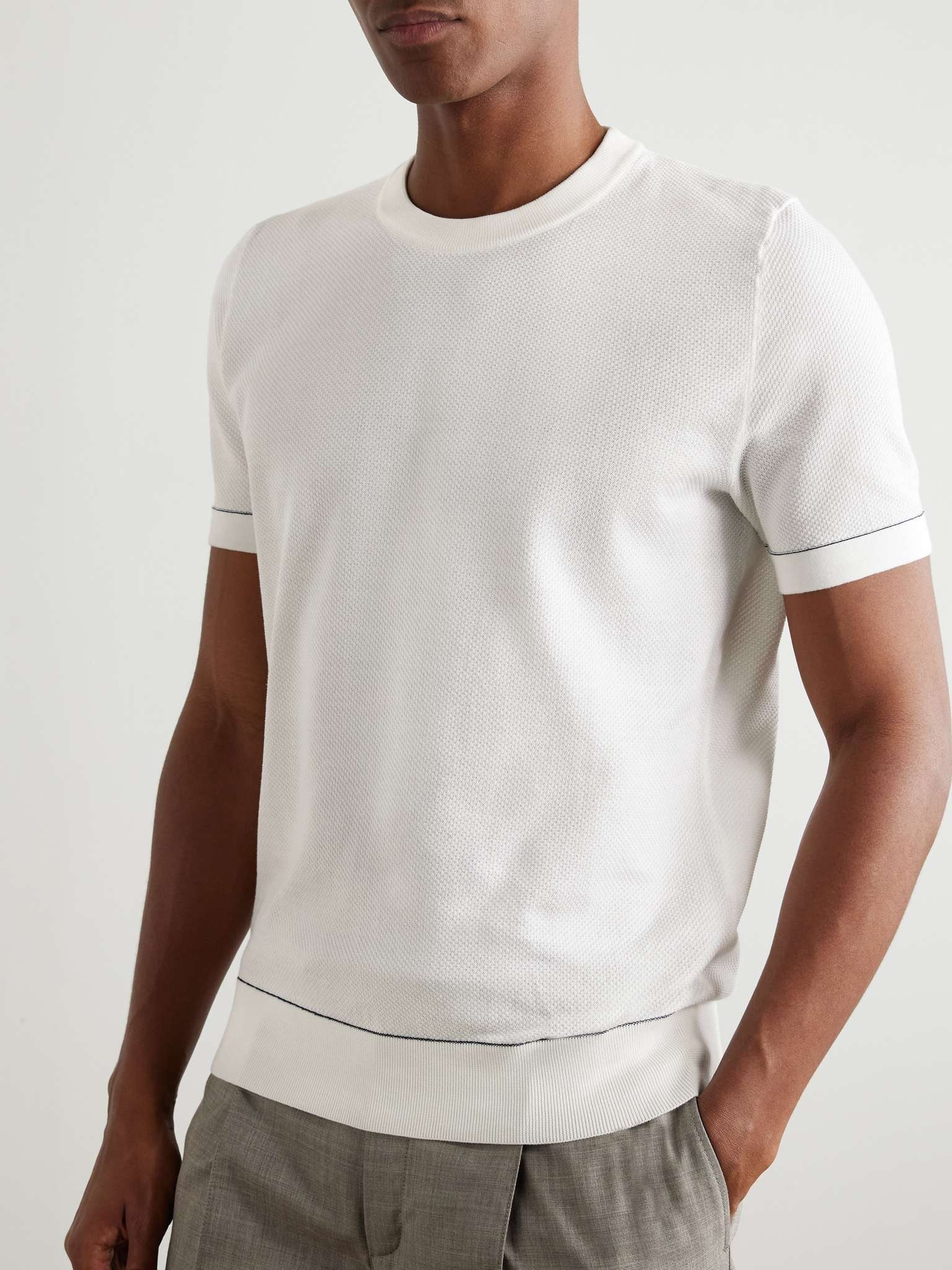 Slim-Fit Sea Island Cotton-Piqué T-Shirt - 3