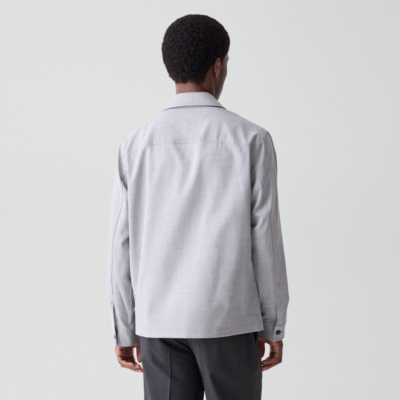 Zip Overshirt in Motion Wool 4