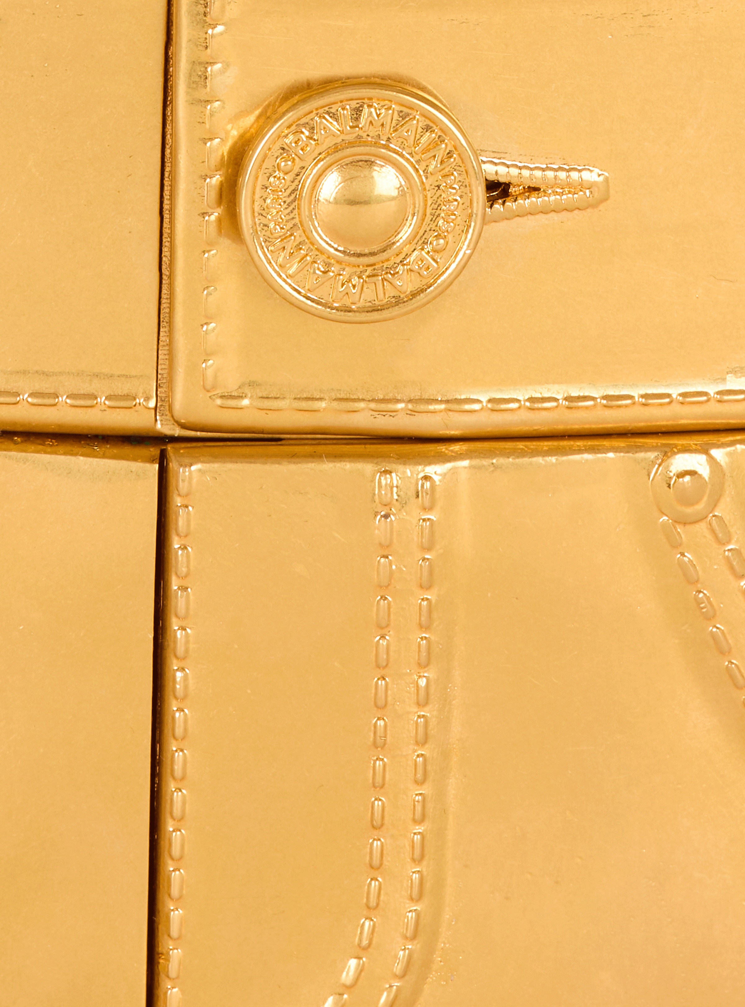 Brass belt with jeans effect - 4