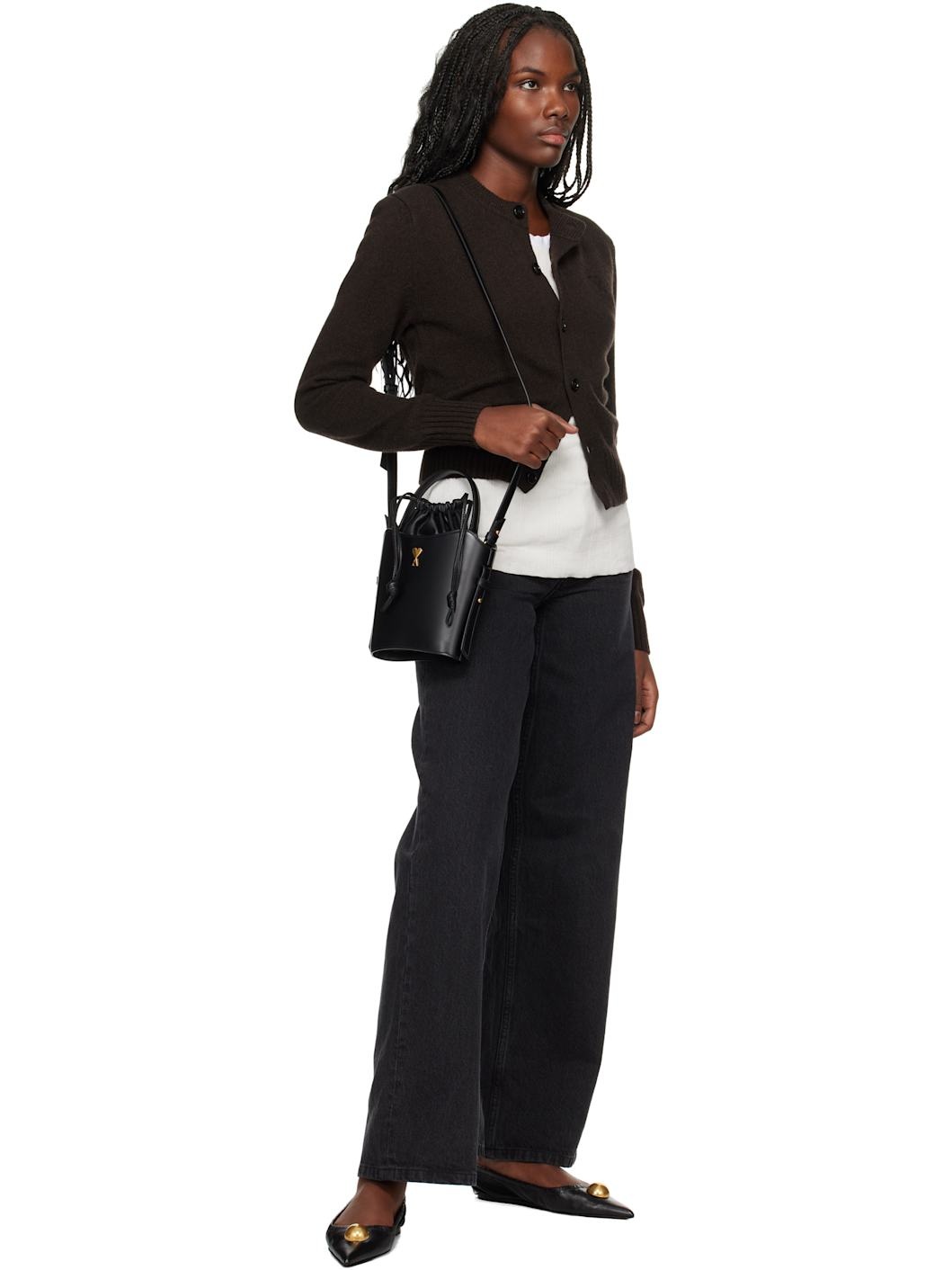 Brown Cashmere Ami de Coeur Cardigan - 4