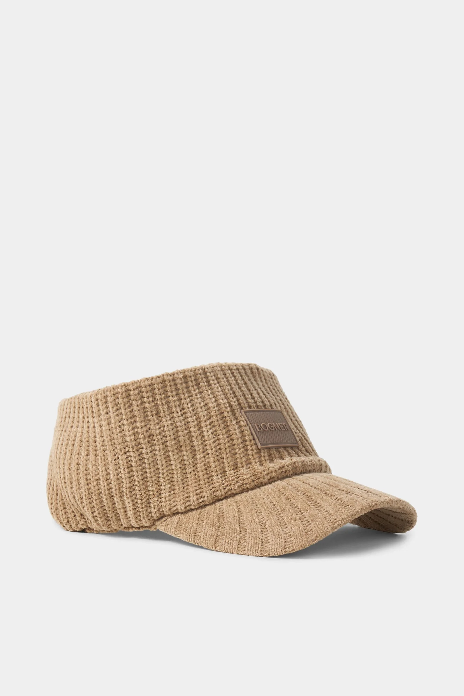 Tessie Knitted Visor in Hazel - 1