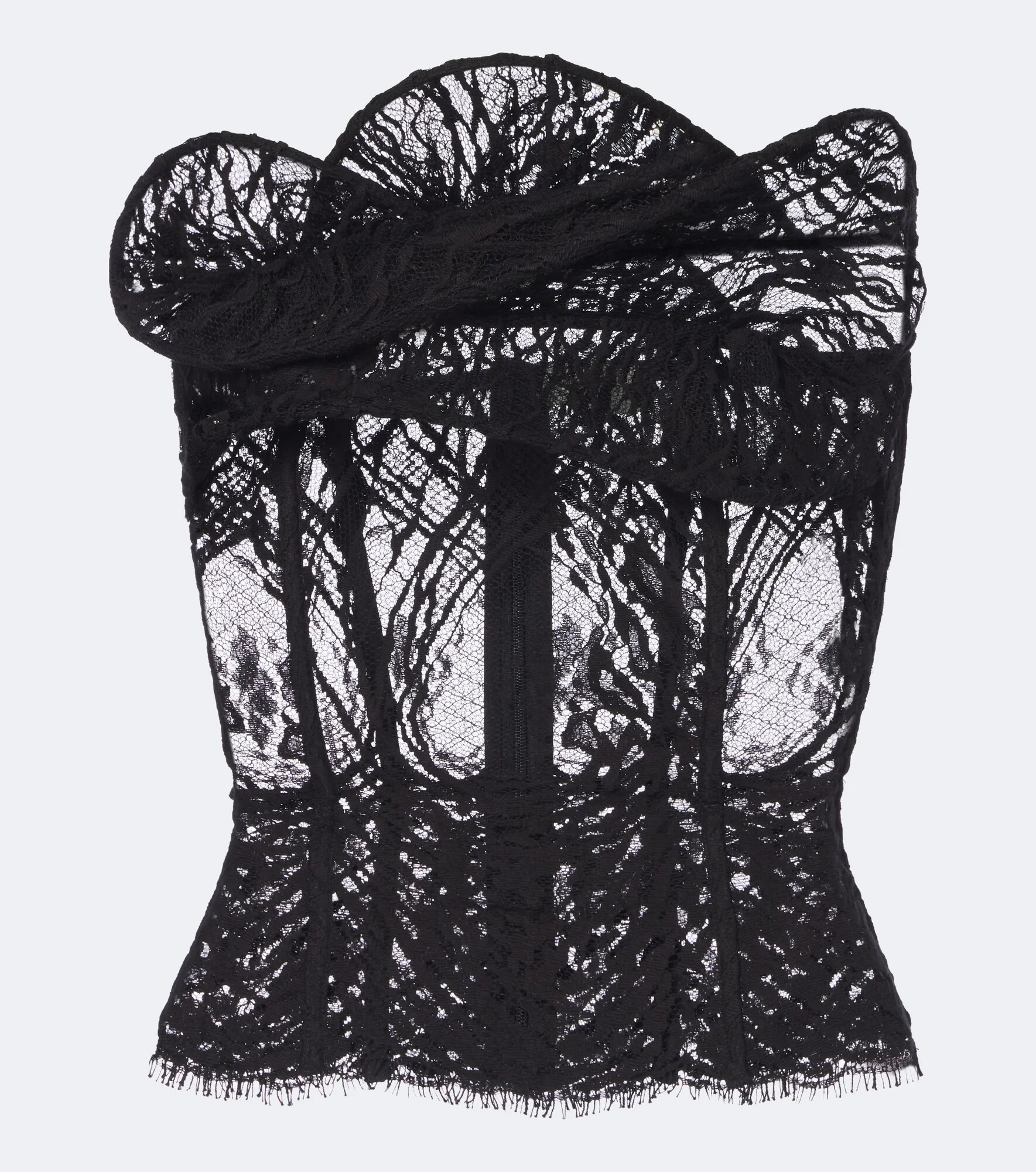 Draped lace corset - 1