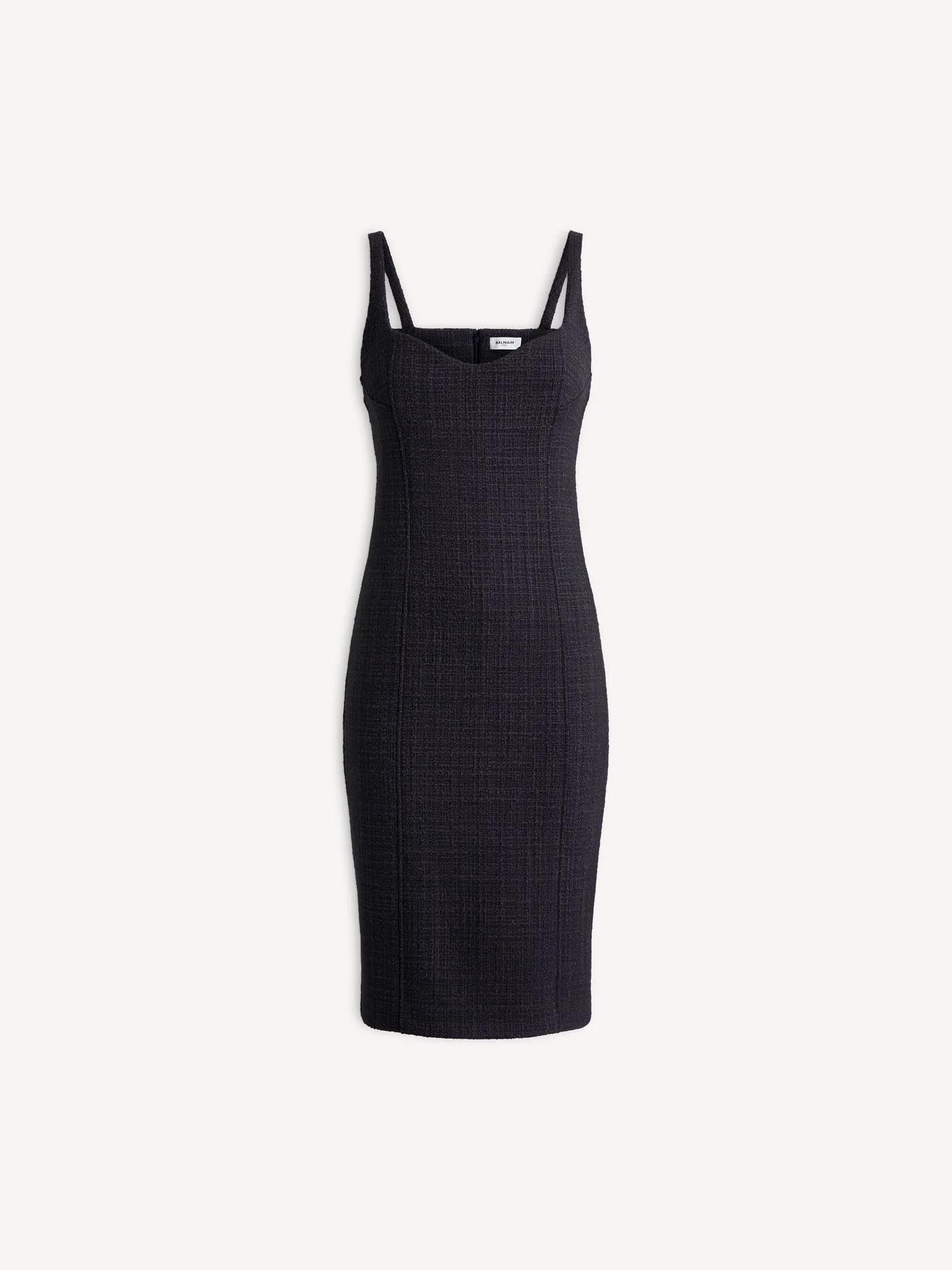 Tweed dress with spaghetti straps - 1