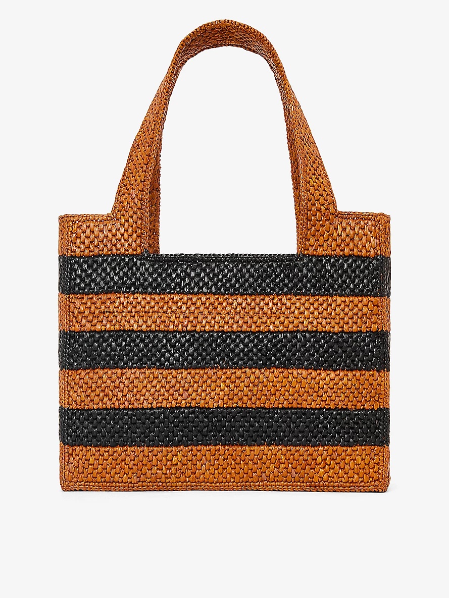 Loewe Loewe x Paula's Ibiza medium striped raffia logo tote