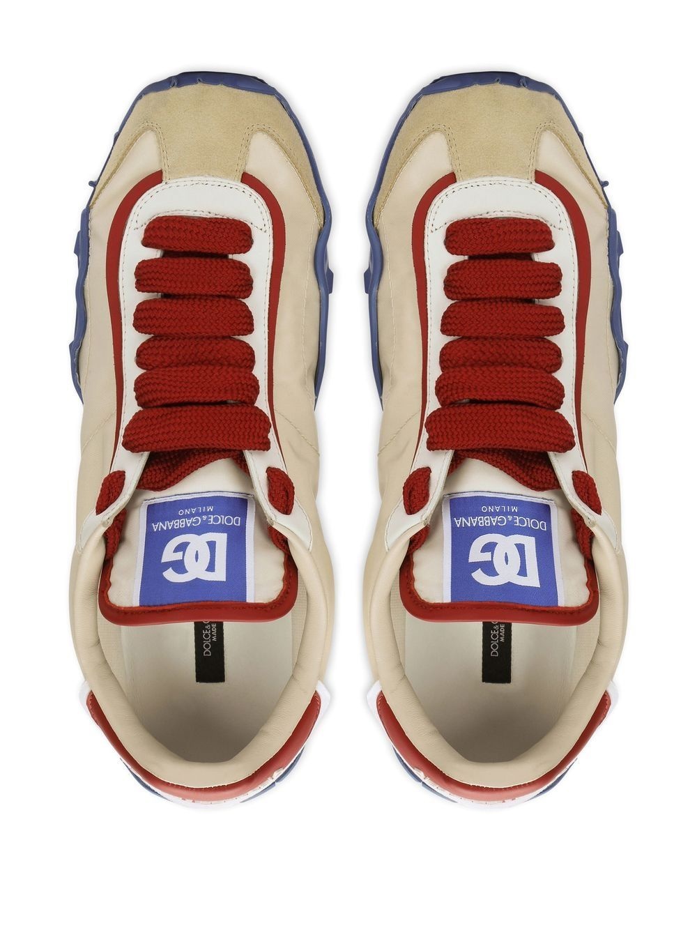 lace-up low-top sneakers - 4