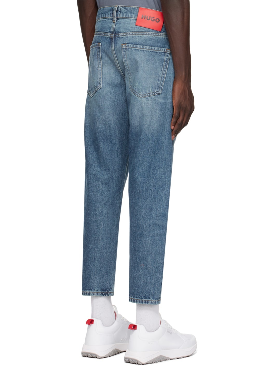 Blue Five-Pocket Jeans - 3