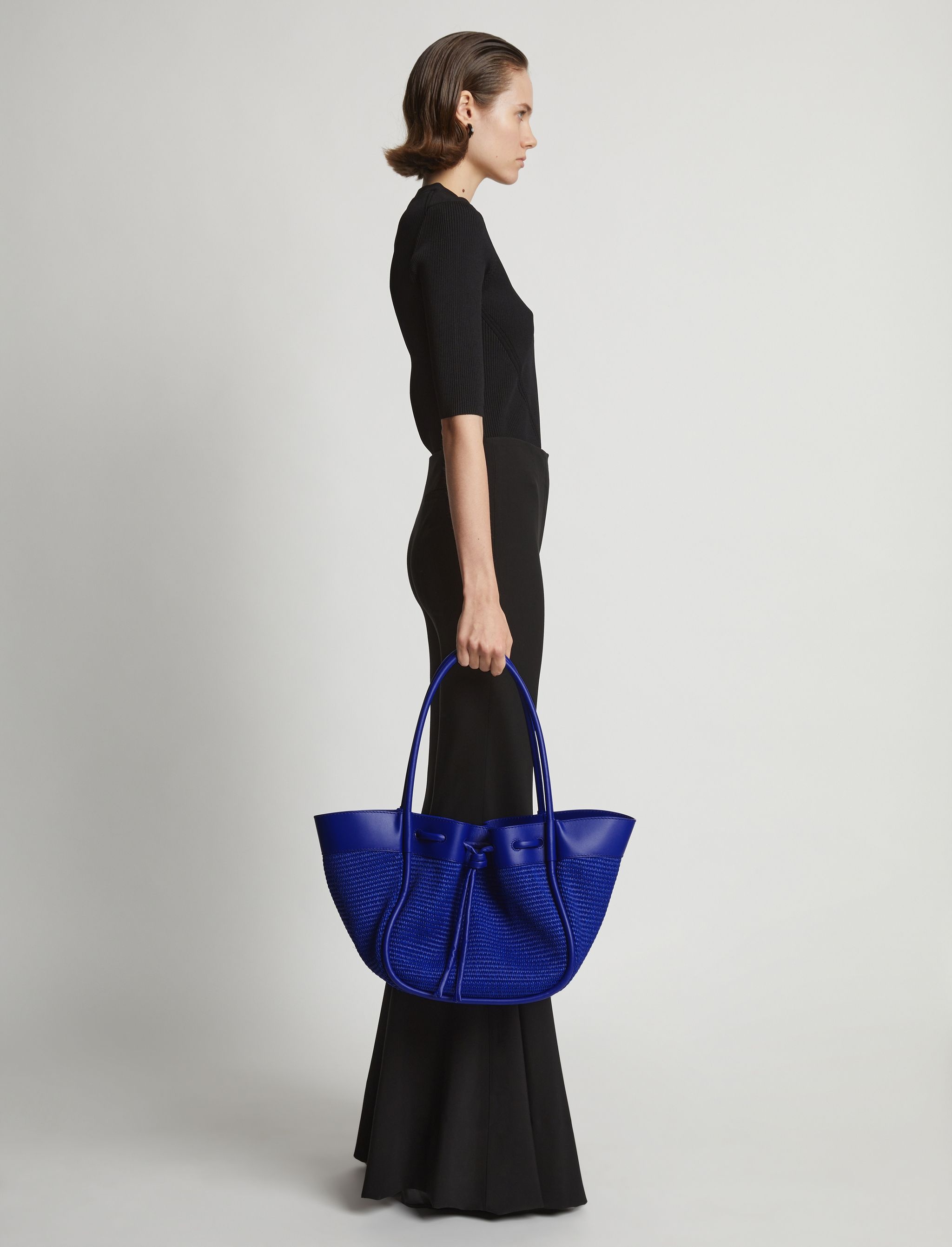 Raffia Ruched Tote - 3