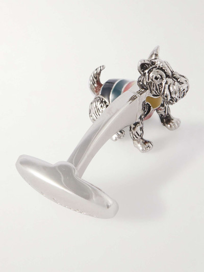 Paul Smith Dog Silver-Tone and Enamel Cufflinks outlook