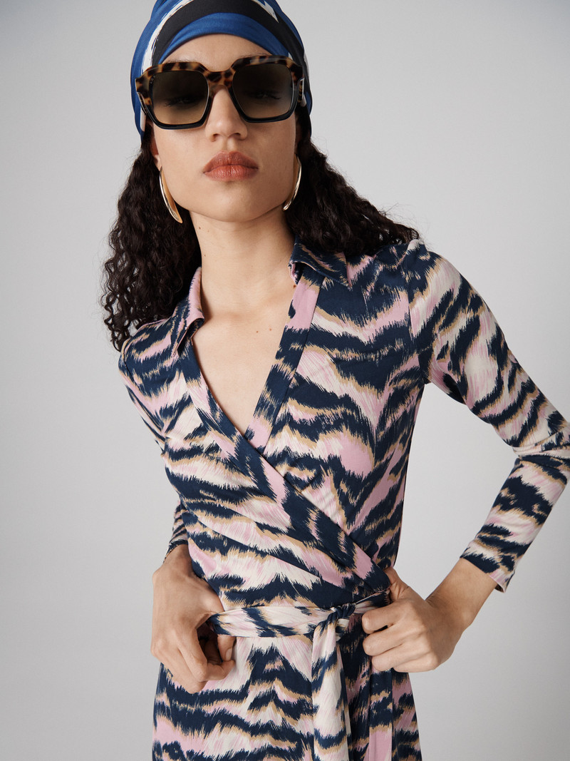 Jeanne Silk Jersey Wrap Dress 4