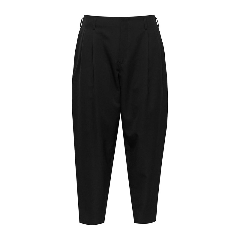Black Classic Wool Tailored Pants 1
