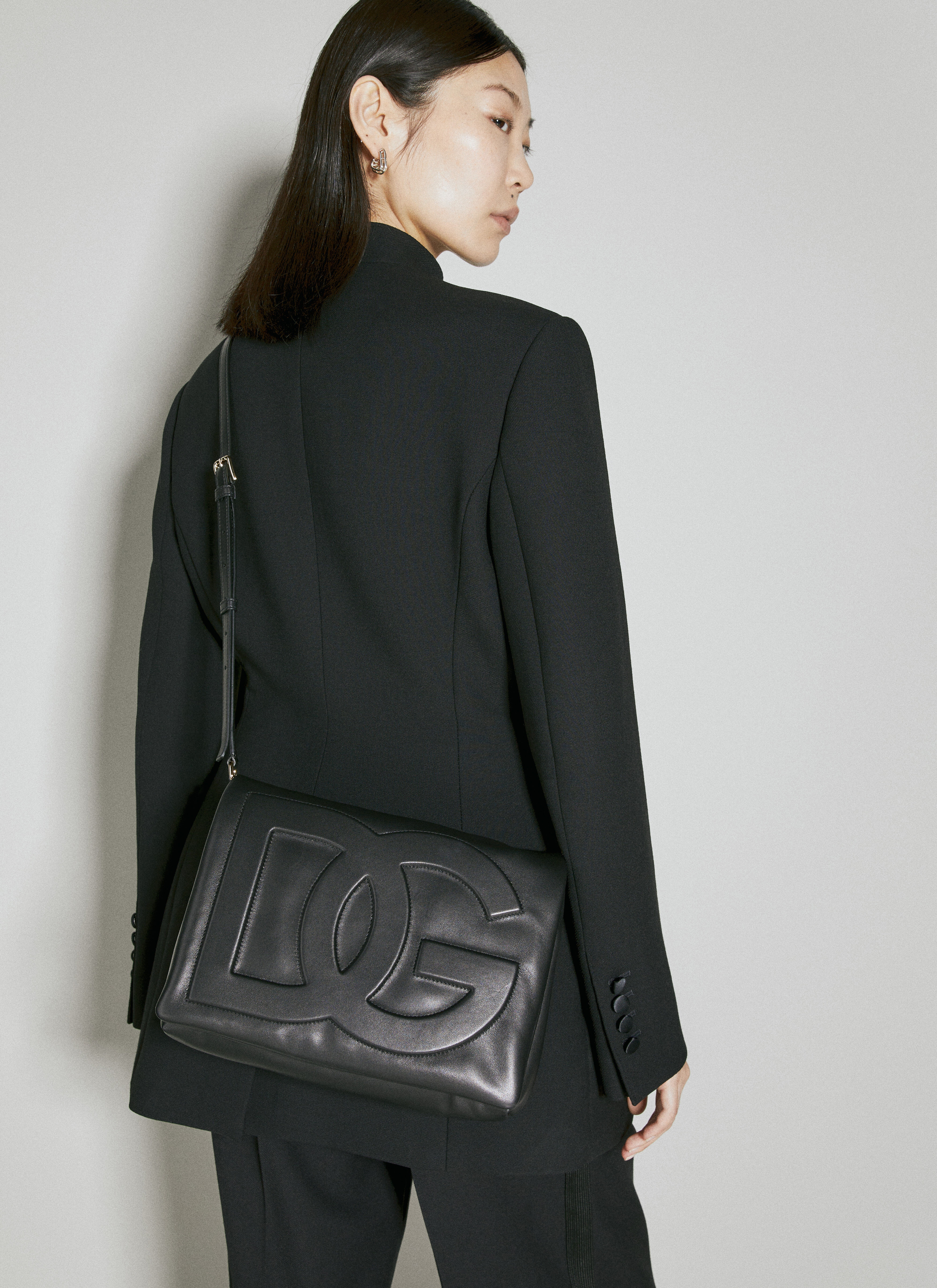 DG Leather Padded Shoulder Bag - 1