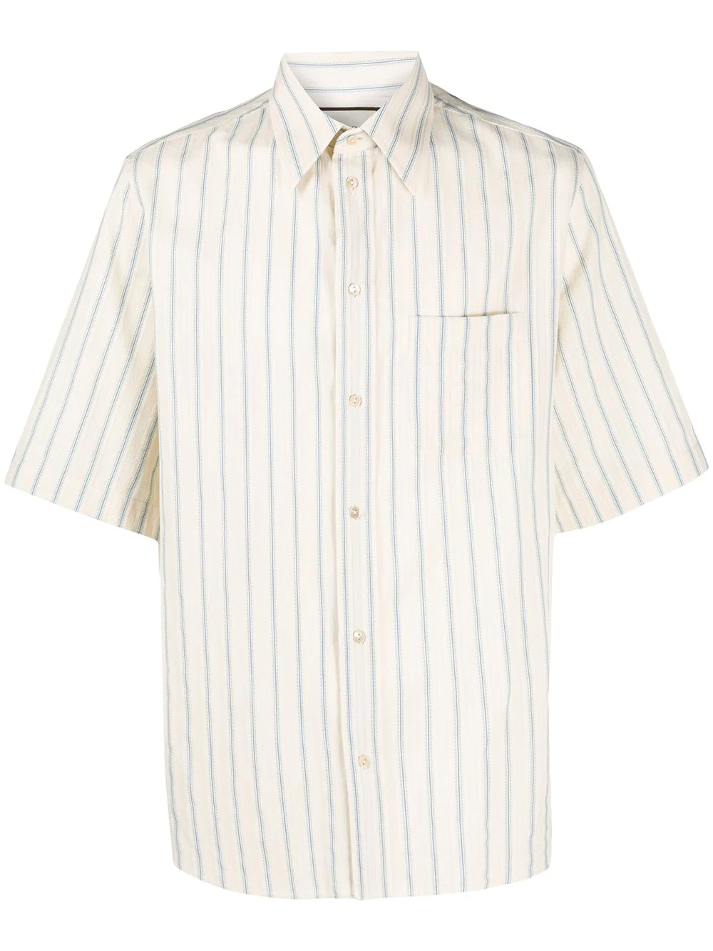 striped short-sleeve shirt - 1