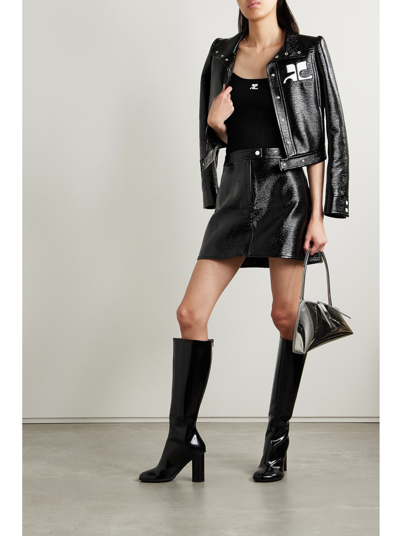 courrèges Reedition Appliquéd Ribbed-knit Tank outlook