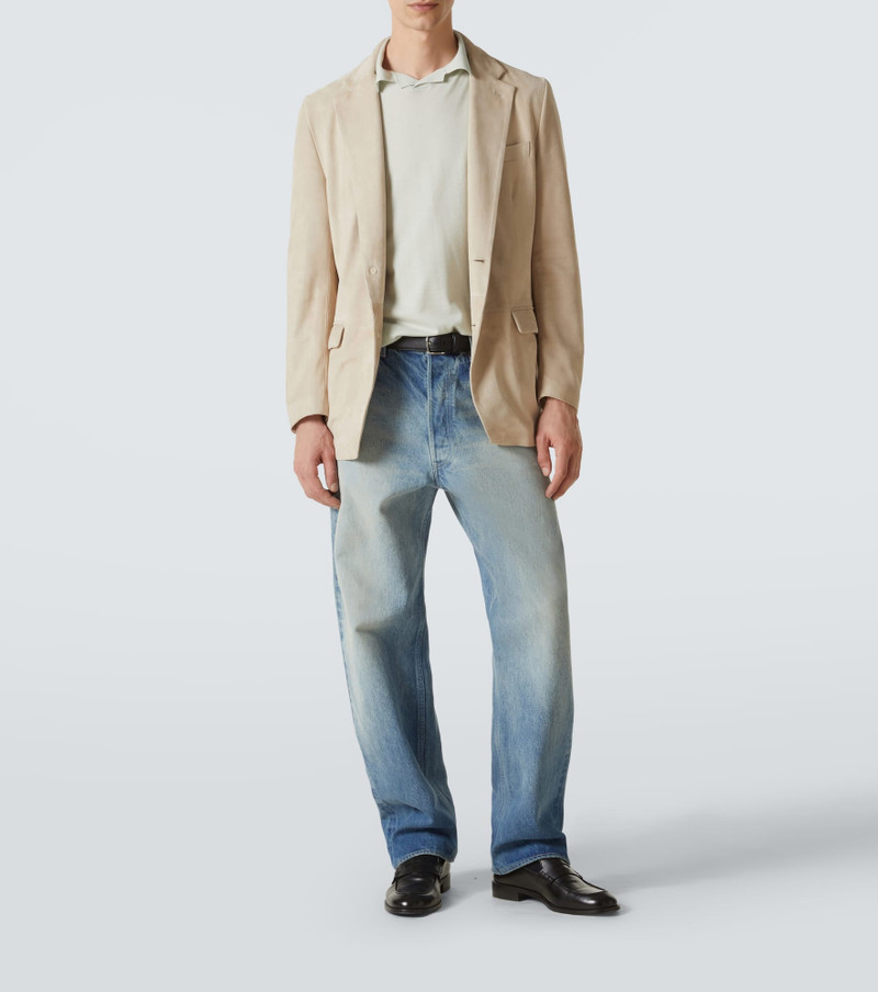 LARDINI Eszenon suede blazer outlook