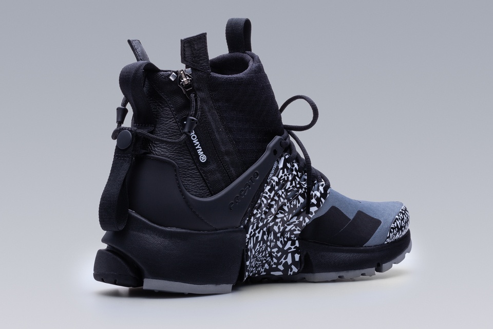 APM2-001 Nike® Air Presto Mid / Acronym® Cool Grey/Black/Black - 5