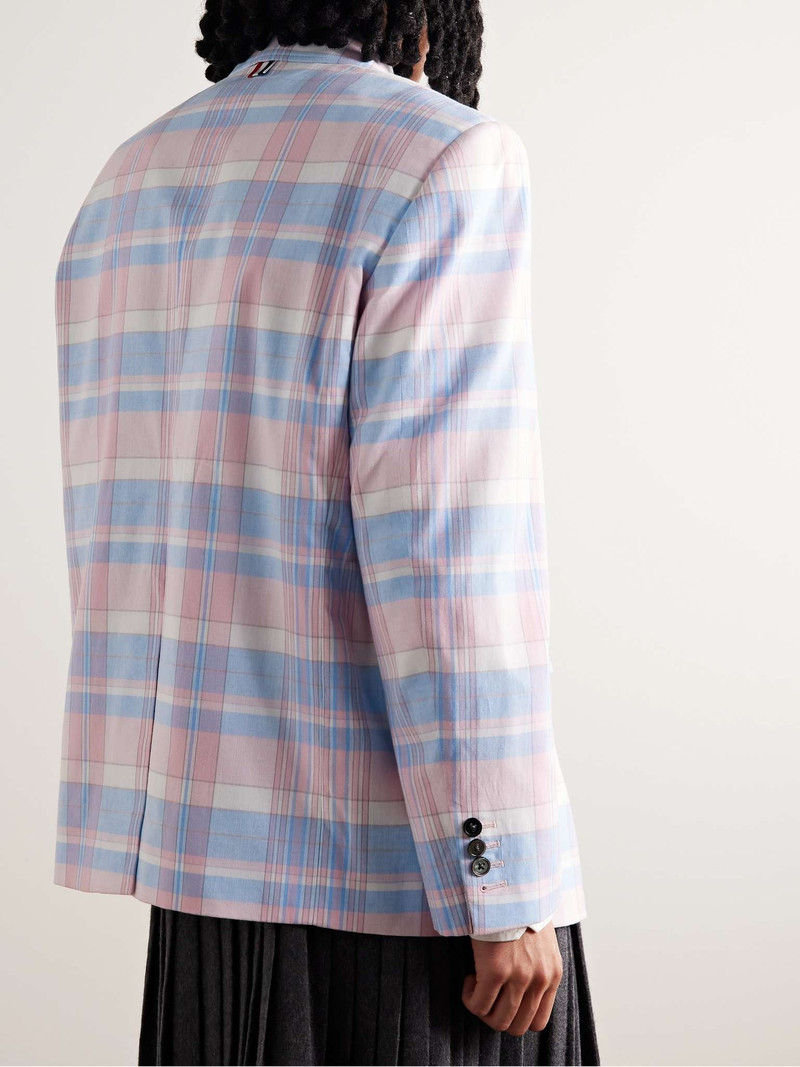 Checked Cotton Blazer 4