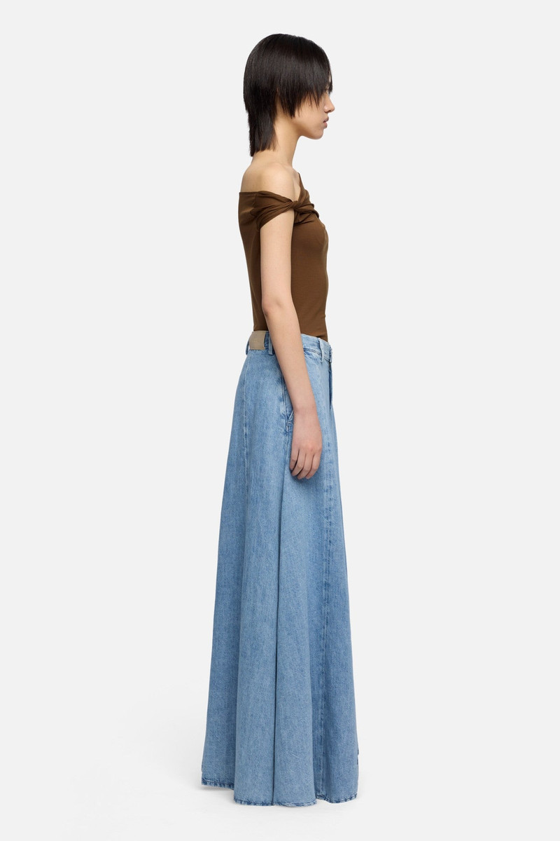 DRAMA SKIRT in Indigo Linen Iris 6