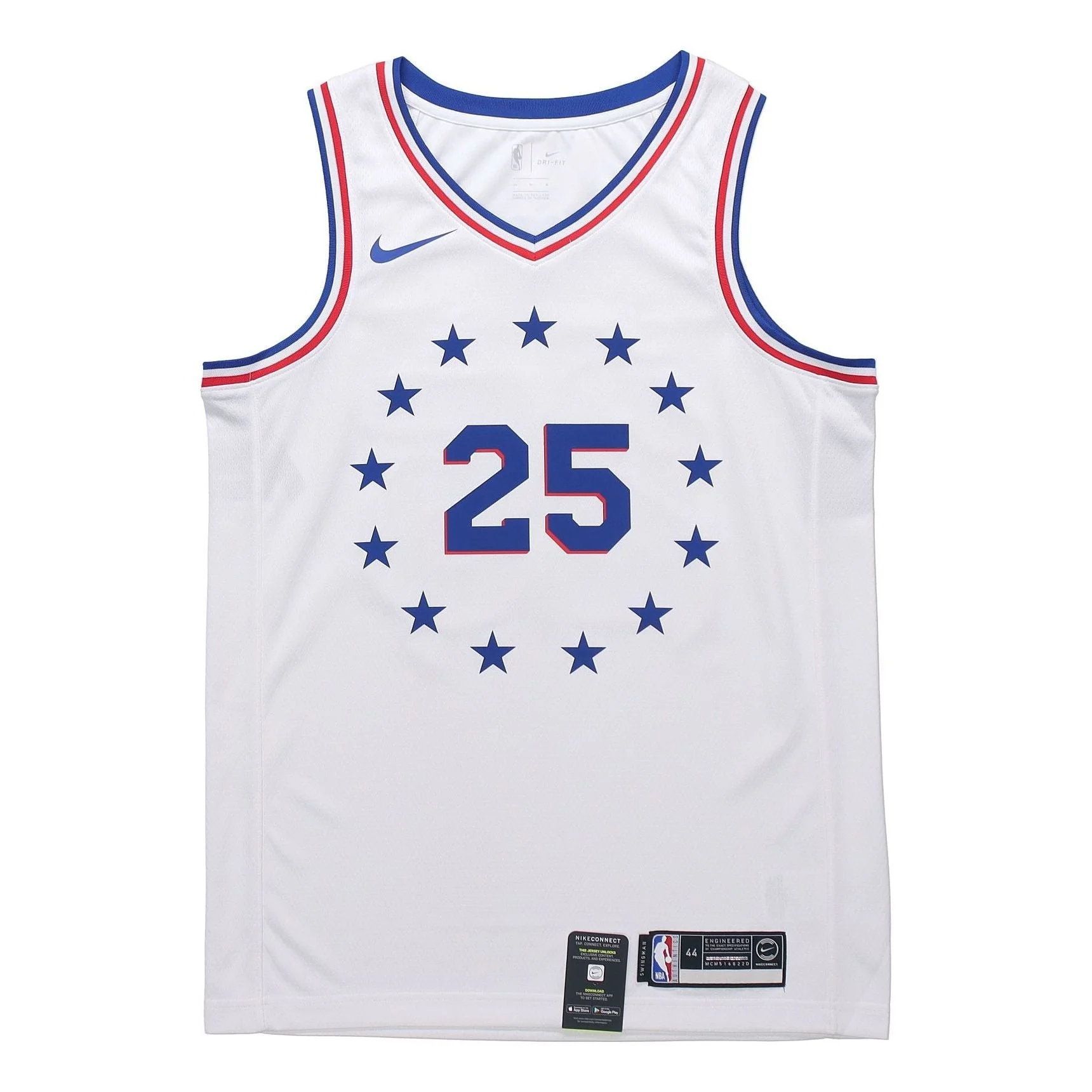Ben Simmons Earned City Edition 스윙만 필라델피아 76Ers 남자 Nike Nba 연결 저지 BQ1173-1 - 1