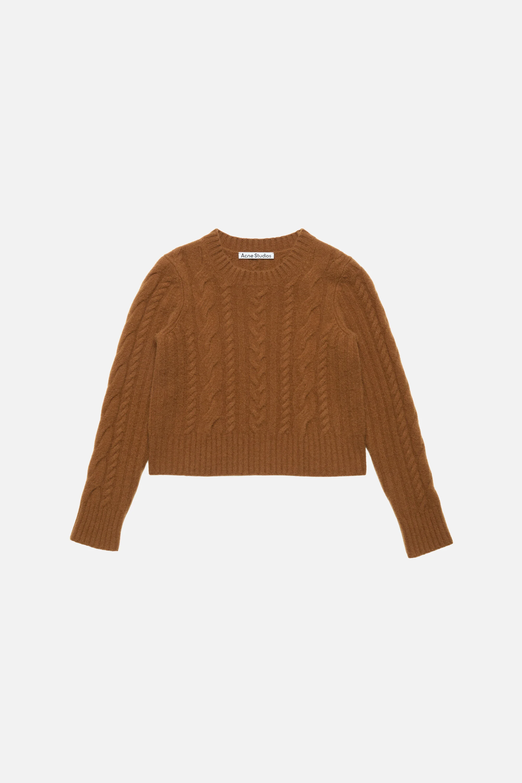 Cashmere Cable-Knit Sweater - Mid brown - 1