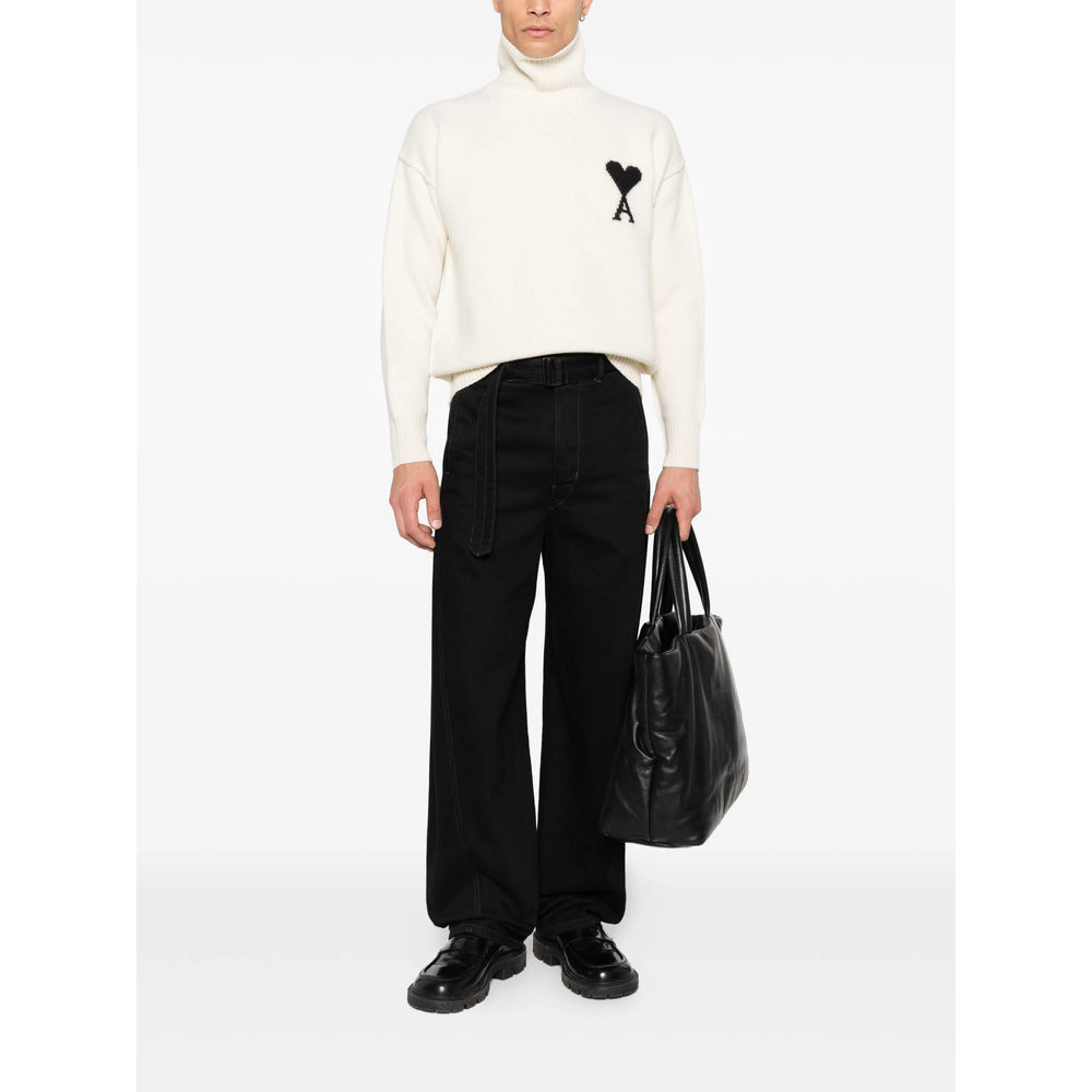 Ami Paris Neutrals Sweaters & Knitwear - Jumpers Men - 2