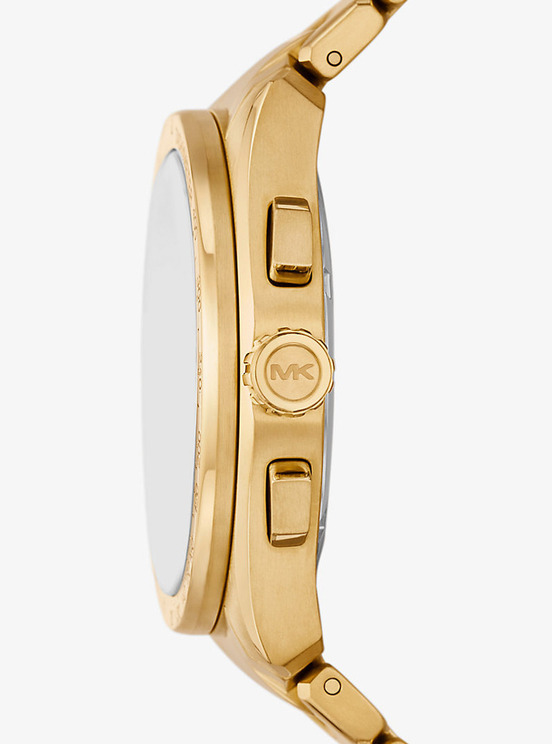 MICHAEL KORS Oversized Accelerator 2.0 Gold-Tone Watch outlook