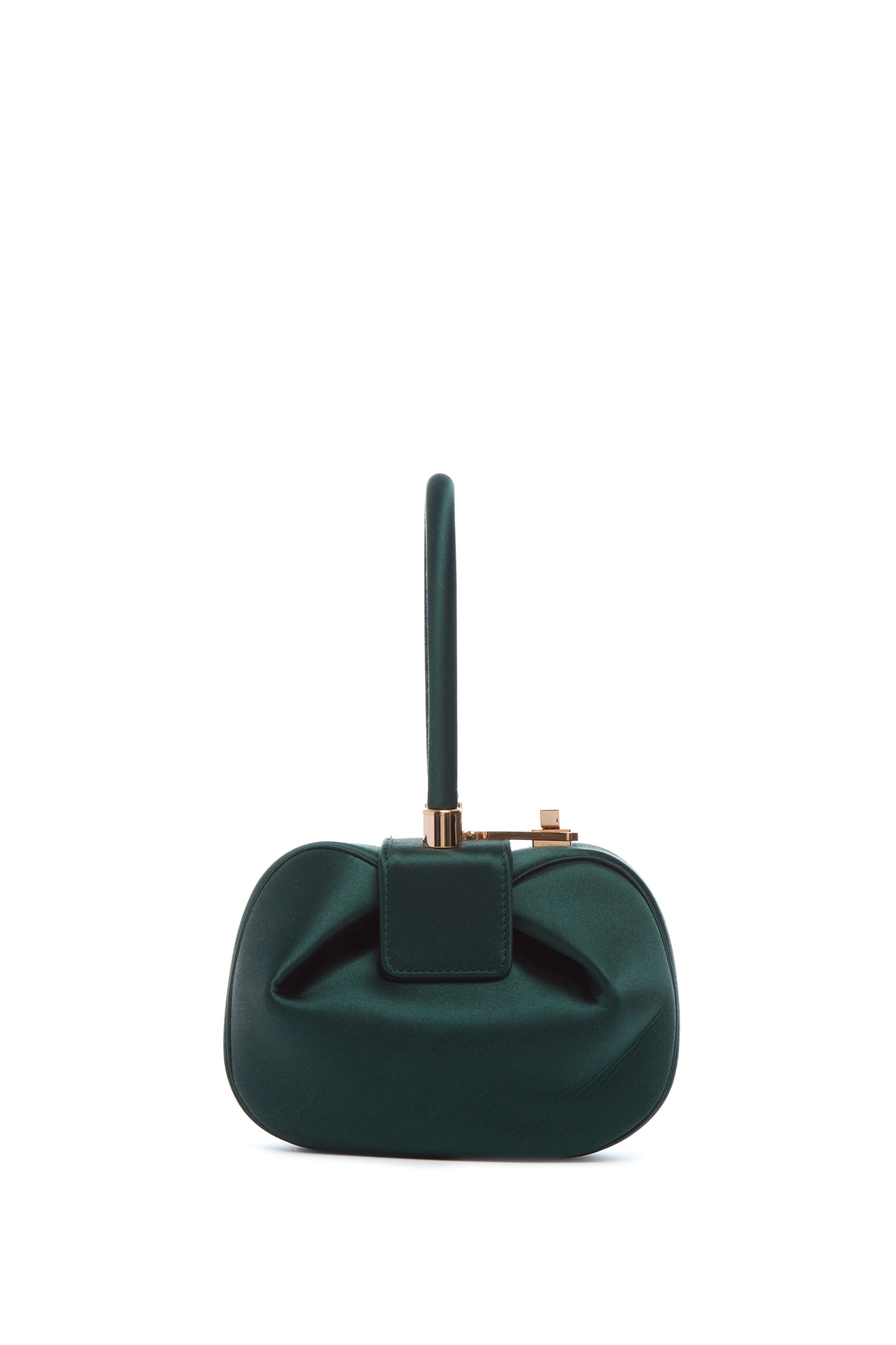 Demi Bag in Emerald Satin - 2