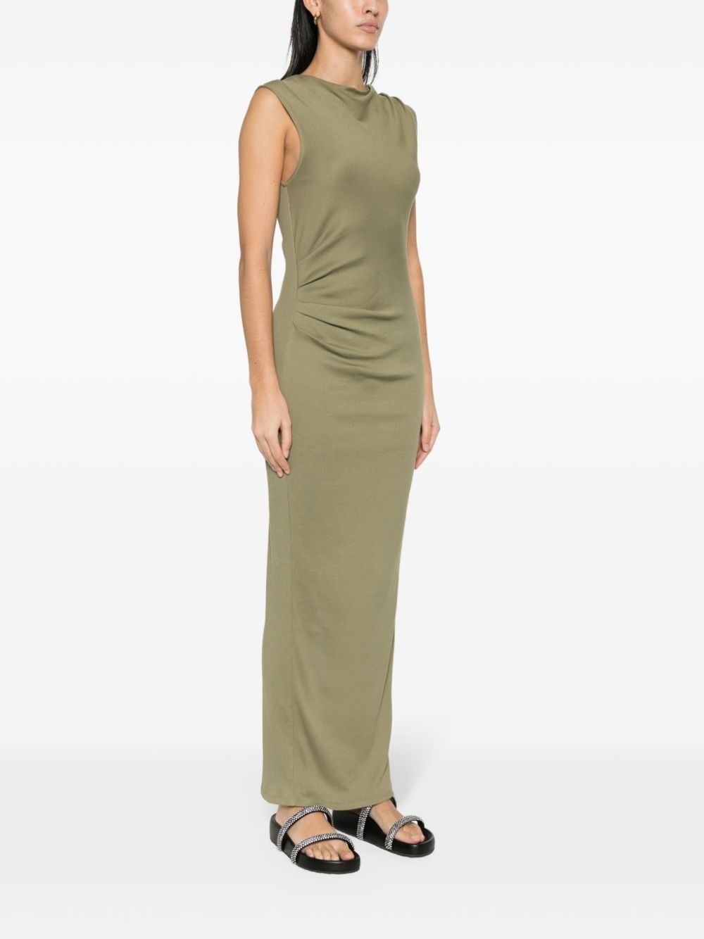 draped tube maxi dress - 3