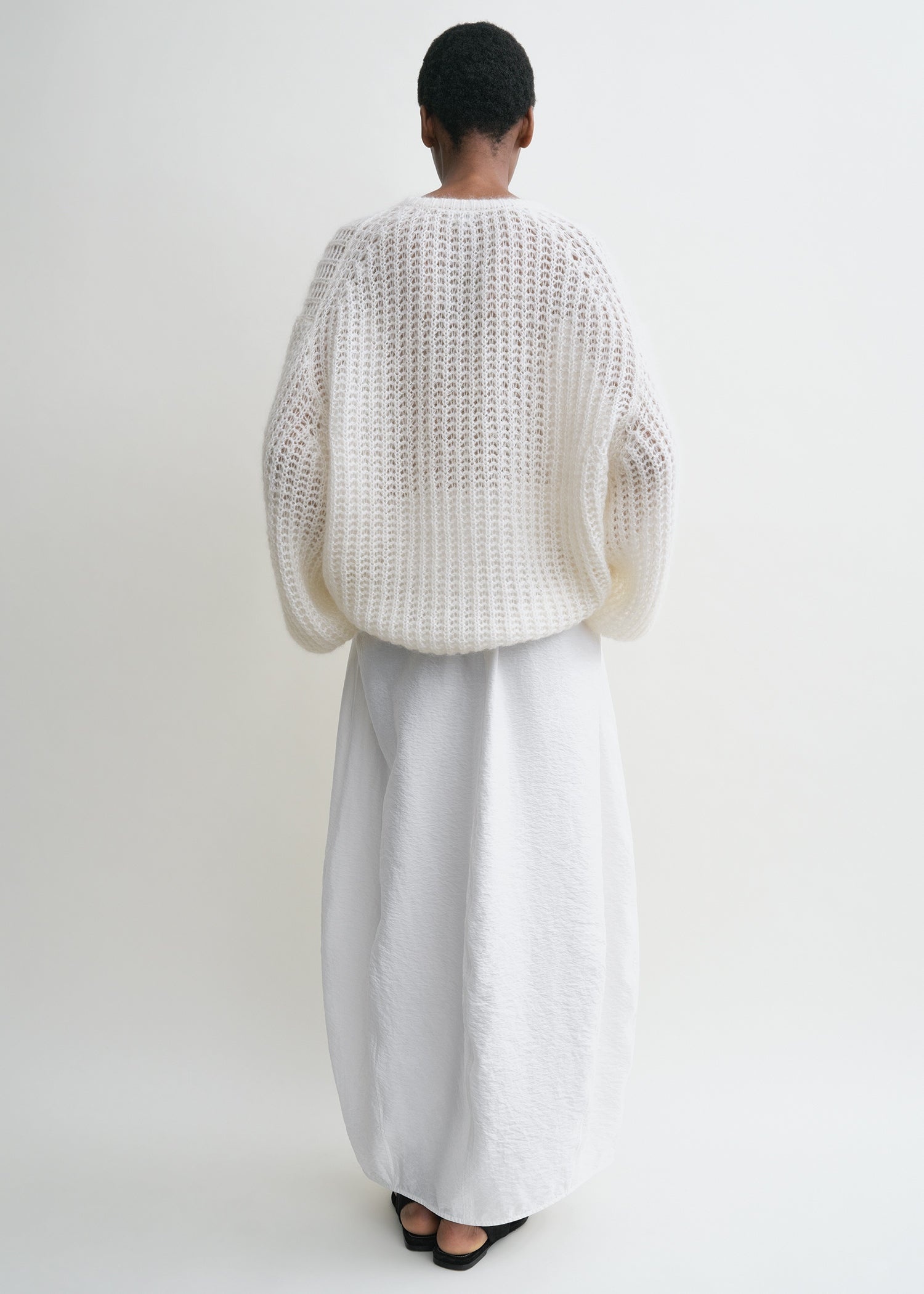 Puffed knit off-white - 4