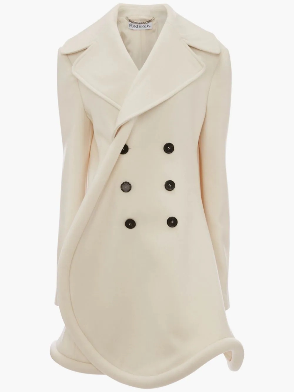WOOL BUMPER-TUBE PEACOAT - 1