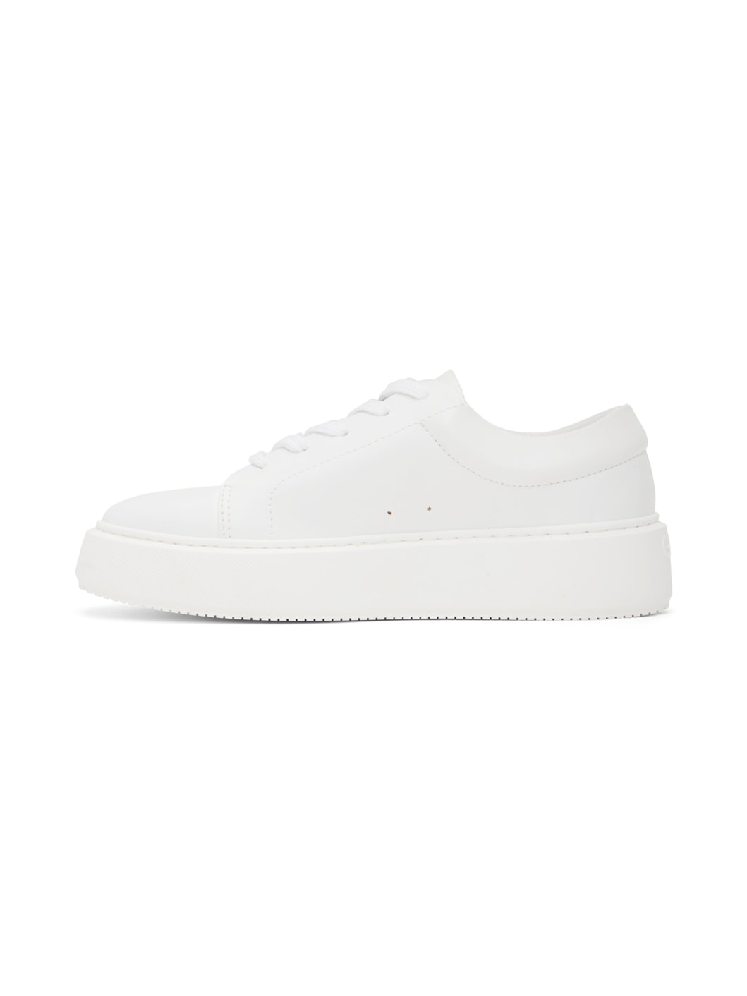 White Sporty Mix Cupsole Sneakers - 3
