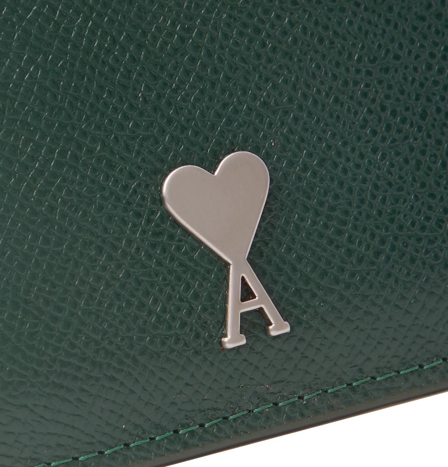 Logo-Detailed Full-Grain Leather Zipped Cardholder - 4