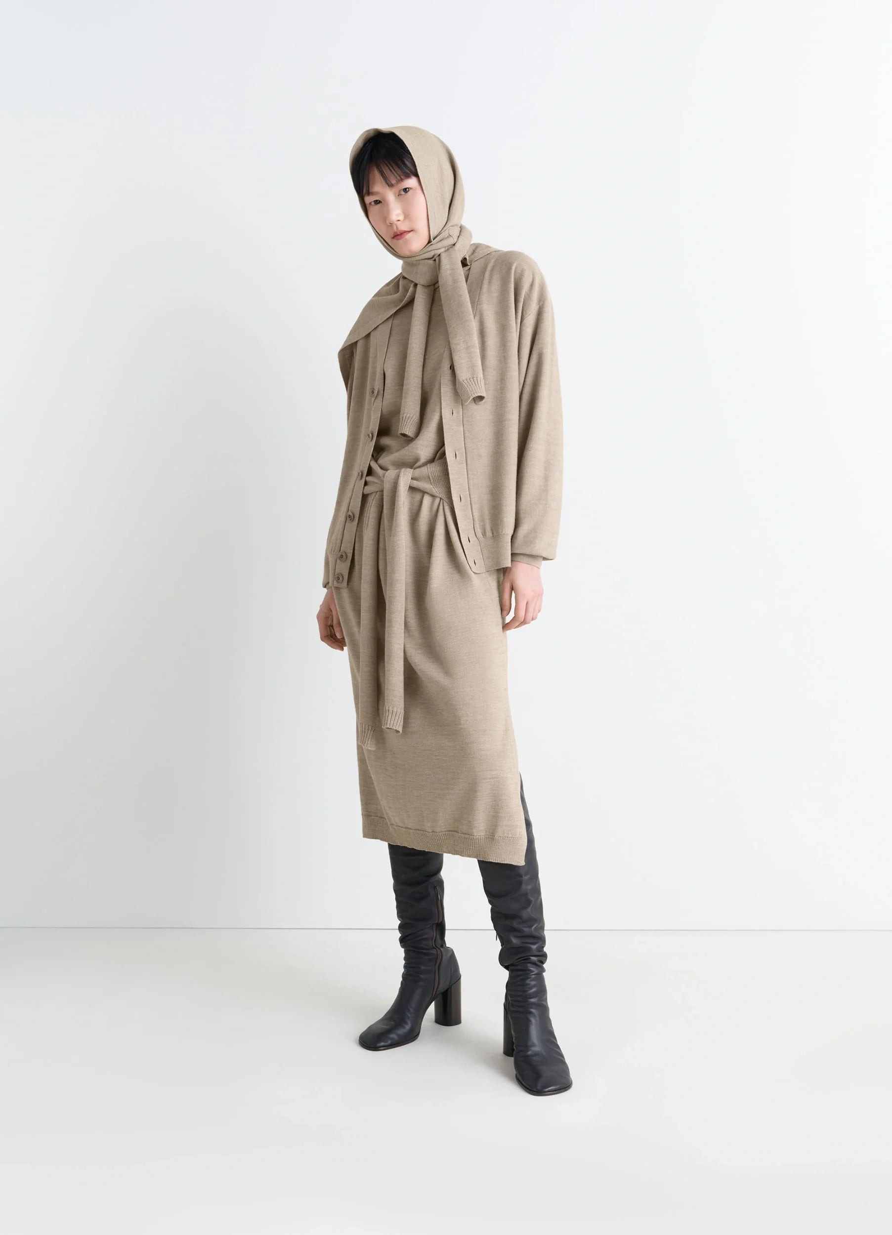 RELAXED TWISTED CARDIGAN - 4