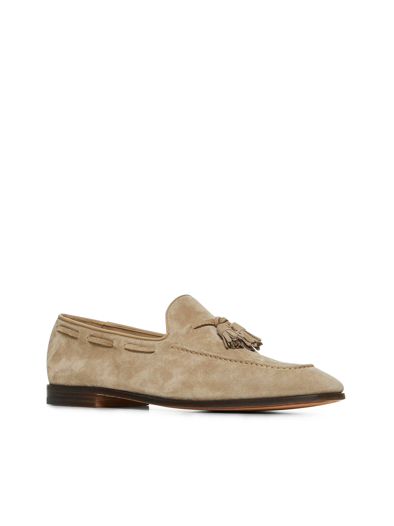 Church's Men Beige Suede Maidstone Loafers - 2