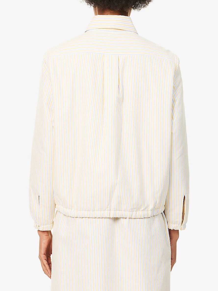 Striped Padded Cotton-Poplin Jacket - 4