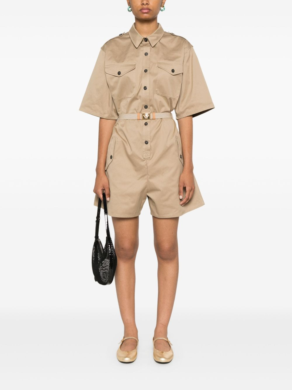 belted playsuit - 2