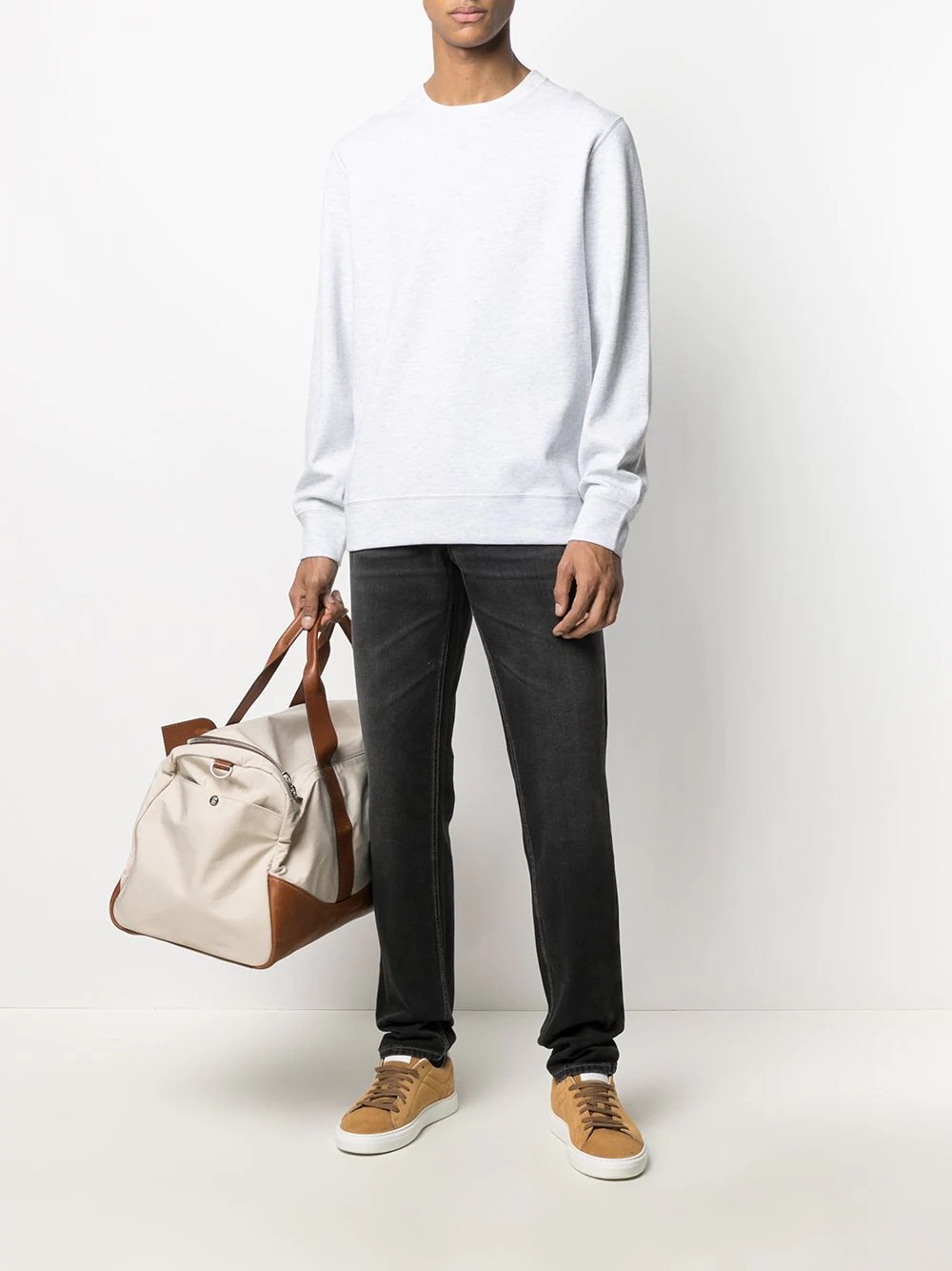 contrast-trim sweatshirt - 2