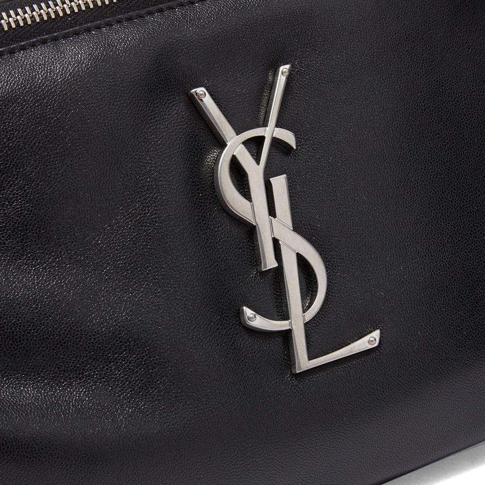 Saint Laurent Logo Leather Waist Bag - 2