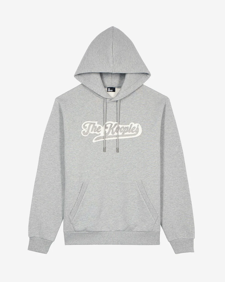 HOODED SWEATSHIRT WITH GREY PATCH - 1