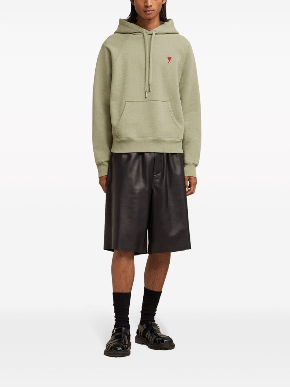 Ami de Coeur-embroidered zip-up hoodie - 3